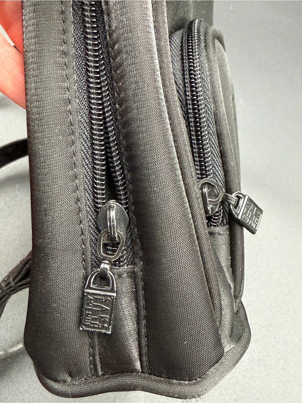 Saks Fifth Avenue Black Unisex Mini Backpack - Picture 5 of 11